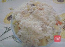 电饭锅版–土豆香菇焖饭的做法图解11