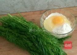 茴香鸡蛋饼的做法图解1