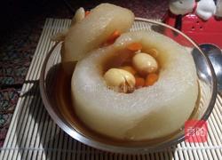 黑糖莲子百合炖雪梨的做法图解13