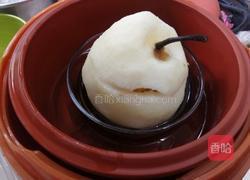 黑糖莲子百合炖雪梨的做法图解8