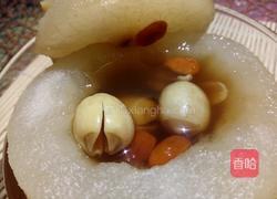 黑糖莲子百合炖雪梨的做法图解11