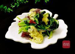 青菜洋葱炒鸡蛋的做法图解8