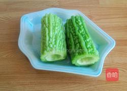 紫薯苦瓜的做法图解4