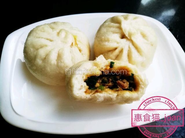 韭菜鸡蛋肉包子