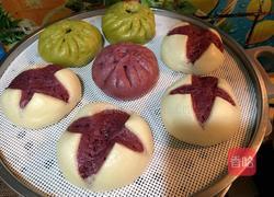 紫薯开花馒头的做法图解16