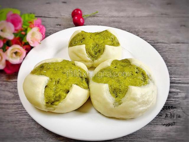 菠菜开花馒头