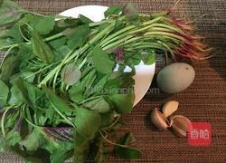 苋菜煮皮蛋的做法图解1