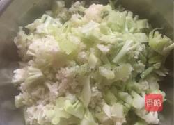 土豆，包菜，肉沫，蘑菇，花菜包子馅的做法图解3