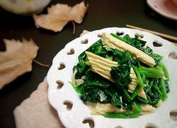 腐竹拌菠菜