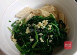 腐竹拌菠菜的做法图解4