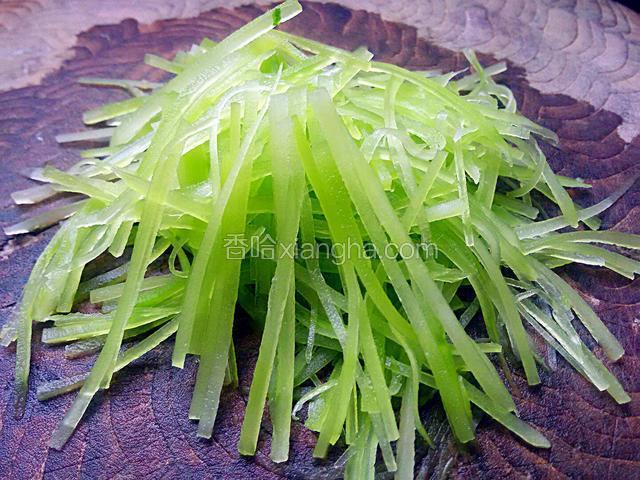 莴笋切丝