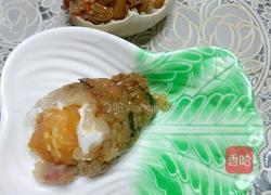 五香糯米蒸蛋黄的做法图解9