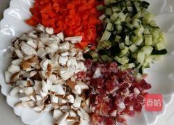 五香糯米蒸蛋黄的做法图解2