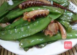 鱿鱼须炒荷兰豆的做法图解13