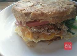 麻酱汉堡的做法图解5