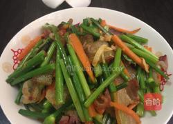 腊肉炒韭菜苔的做法图解7
