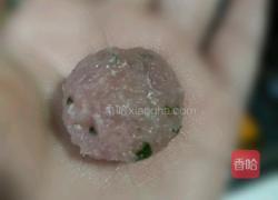 青菜鸡蛋肉丸汤的做法图解4