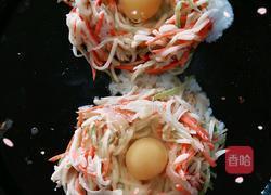 鸟巢煎蛋的做法图解4