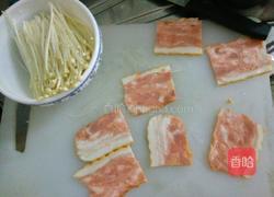 香辣培根金针菇的做法图解1