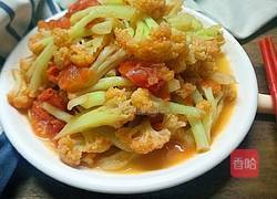 番茄炒椰菜花的做法图解15