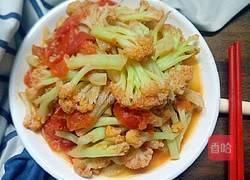 番茄炒椰菜花的做法图解16