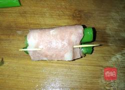 培根卷青笋的做法图解4