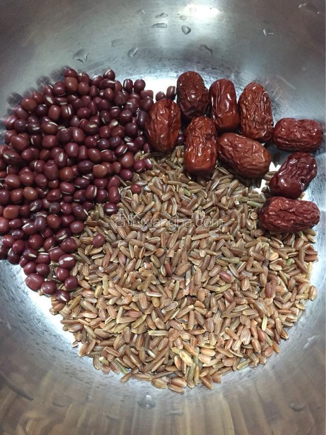 准备红米 红枣 红豆
