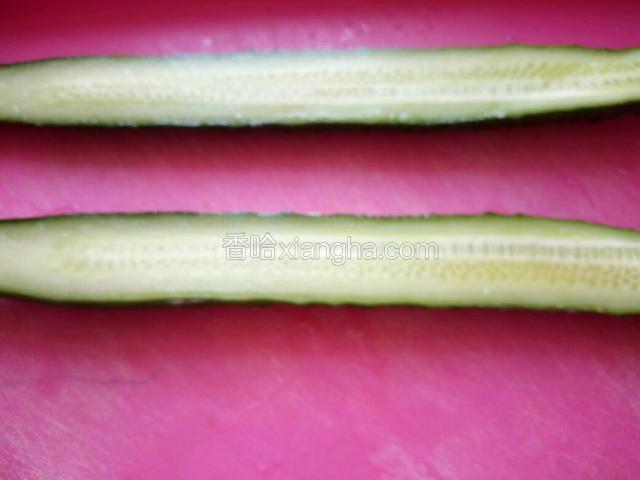 中间切开，在切片。