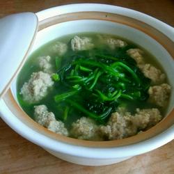 菠菜丸子汤的做法[图]
