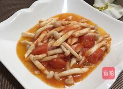 番茄炒海鲜菇的做法图解8