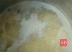 大米小米雪梨粥的做法图解5