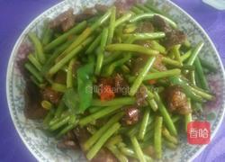 肉片炒蒜薹的做法图解8