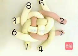 Illustration of how to make hydrangea steamed buns 6