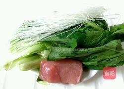 小白菜炖粉丝的做法图解1