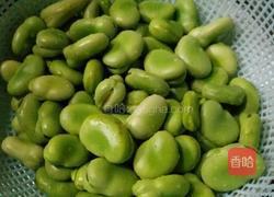 酸爽蒜香蚕豆的做法图解1