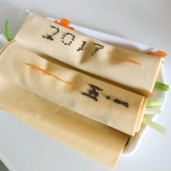 干豆腐卷大葱的做法[图]