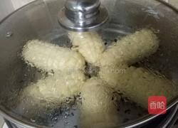 玉米蜜豆包的做法图解8