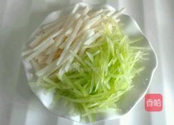 青笋凉薯炒肉丝的做法图解2