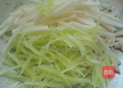 青笋凉薯炒肉丝的做法图解7