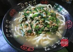 老屋私房菜茼蒿虾米打卤面的做法图解9