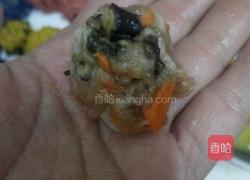 五色糯米肉团的做法图解6