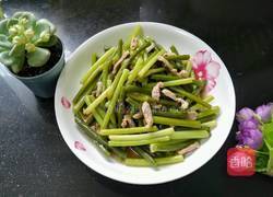 蒜苔炒肉丝的做法图解10