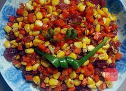 腊肠胡萝卜玉米粒的做法图解9