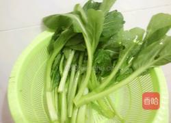 清炒菜心的做法图解2