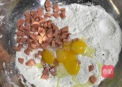 香肠鸡蛋饼的做法图解1