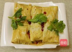 虾仁杂蔬腐皮卷的做法图解6