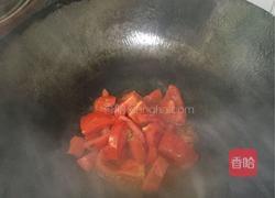 野芹菜番茄炒年糕的做法图解3