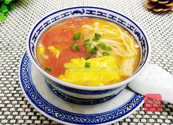 番茄金针鸡蛋汤的做法图解9