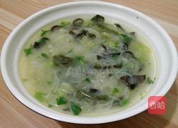 老黄瓜粉丝木耳汤的做法图解5