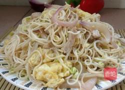 鸡蛋炒面的做法图解9